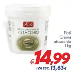 Iper Super Conveniente Pistì Crema pistacchio offerta