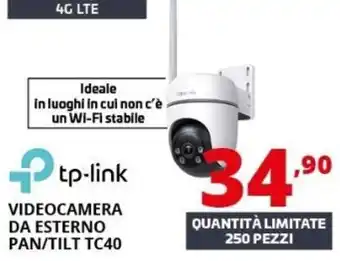 Tp-link videocamera da esterno pan/tilt tc40