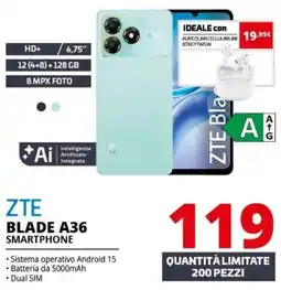 Comet ZTE Blade A36 Smartphone offerta