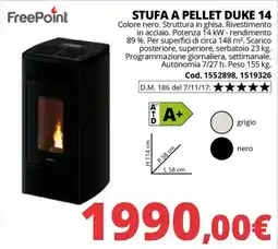 Brico Io Stufa a pellet Duke 14 offerta