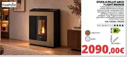 Brico Io Stufa a pellet Arco 7 Light Bronze offerta