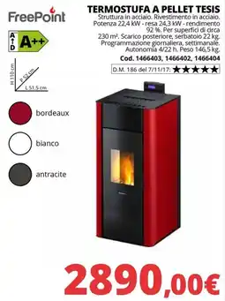 Brico Io Termostufa a pellet Tesis offerta