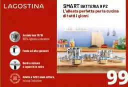 Comet Smart batteria 9 pz Lagostina offerta