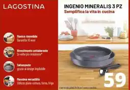 Comet Lagostina Ingenio Mineralis 3 pz offerta