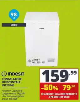 Comet Congelatore orizzontale Indesit offerta