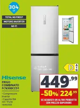 Comet Hisense frigo combinato offerta