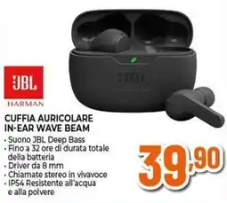 Expert JBL Cuffia auricolare in-ear Wave Beam offerta