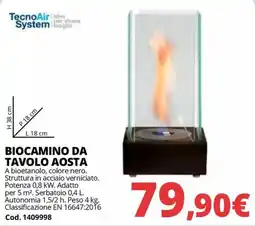 Brico Io Biocamino da tavolo Aosta offerta