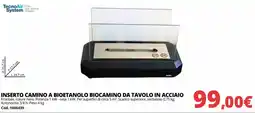 Brico Io Inserto camino a bioetanolo biocamino da tavolo in acciaio offerta