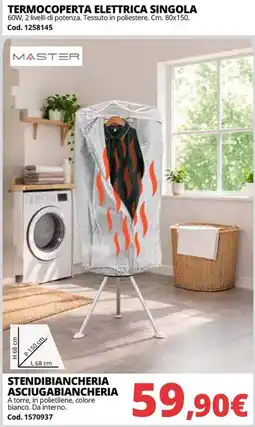 Brico Io Master termocoperta elettrica singola offerta