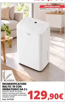 Brico Io Deumidificatore Baltic 10 offerta