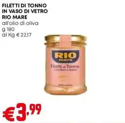 Pam Filetti di tonno Rio Mare offerta
