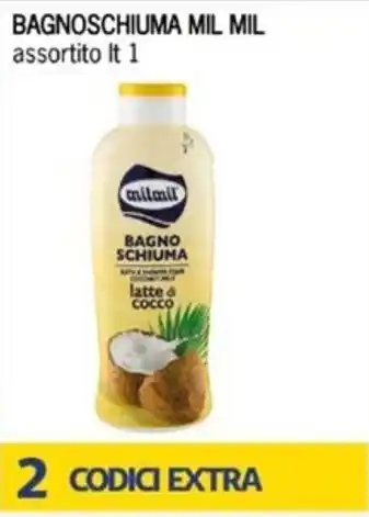 Bagno schiuma mil mil latte di cocco