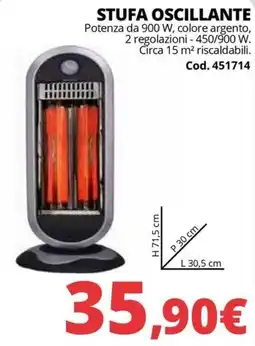 Brico Io Stufa oscillante offerta