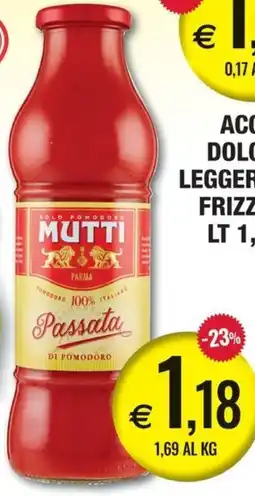 Palmarket Passata di pomodoro Mutti offerta