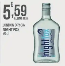 Iper Romagnolo Night Fox London Dry Gin offerta