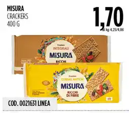 Carico Cash & Carry Crackers integrali Misura ricchi offerta