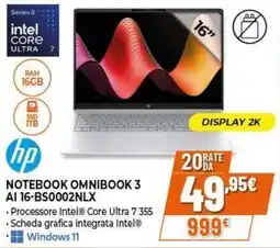 Expert hp NOTEBOOK OMNIBOOK 3 offerta