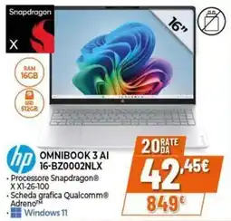 Expert hp OMNIBOOK 3 AI 16-BZ0002NLX offerta