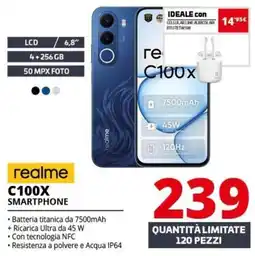 Comet realme C100X SMARTPHONE offerta