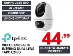 Comet tp-link videocamera da interno dual lens offerta