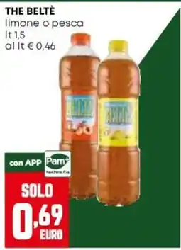 Pam The Beltè limone o pesca offerta
