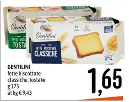 Emisfero Gentilini fette biscottate classiche offerta