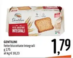 Emisfero Gentilini fette biscottate Integrali offerta