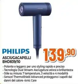 Expert Philips asciugacapelli bhd839/10 offerta