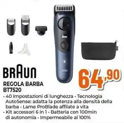 Expert Braun regola barba offerta