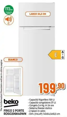 Expert Frigo 2 porte Beko offerta