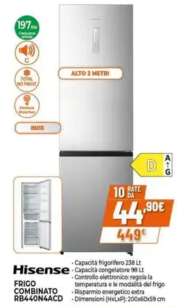 Expert Hisense Frigo Combinato RB440N4ACD offerta