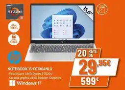 Expert HP NOTEBOOK 15-FC1004NLX offerta