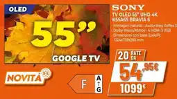 Expert Sony TV OLED 55" UHD 4K offerta