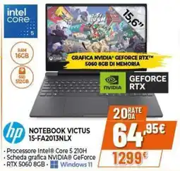 Expert hp NOTEBOOK VICTUS 15-FA2013NLX offerta