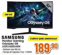 Expert Samsung Monitor Gaming Odyssey G5 offerta