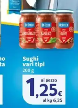 Sigma Sughi vari tipi De Cecco offerta