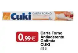 Docks Cash&Carry Carta Forno Antiaderente Goffrata Cuki offerta