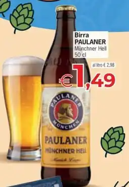 Eurospar Birra Paulaner Münchner Hell offerta