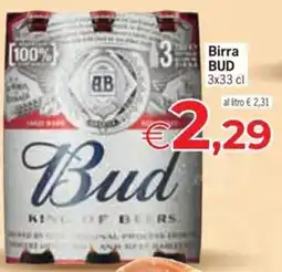 Eurospar Birra BUD offerta
