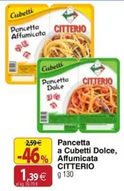Docks Cash&Carry Pancetta a Cubetti Dolce, Affumicata CITTERIO offerta