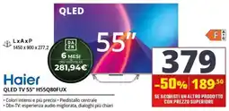 Comet Haier QLED TV 55" H55Q80FUX offerta