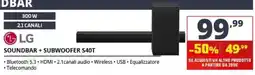 Comet LG Soundbar + Subwoofer S40T offerta
