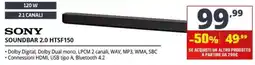 Comet Sony Soundbar 2.0 HTSF150 offerta
