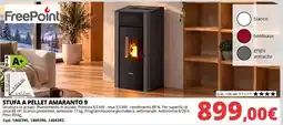 Brico Io Stufa a pellet amaranto 9 FreePoint offerta