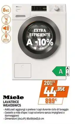 Expert Miele lavatrice wea135wcs offerta