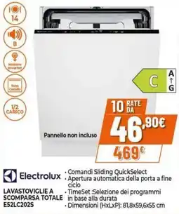 Expert Lavastoviglie a scomparsa totale Electrolux offerta