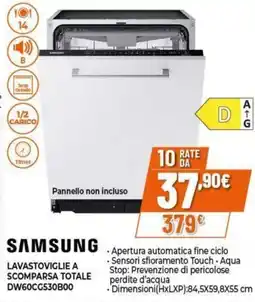 Expert Samsung lavastoviglie a scomparsa totale offerta