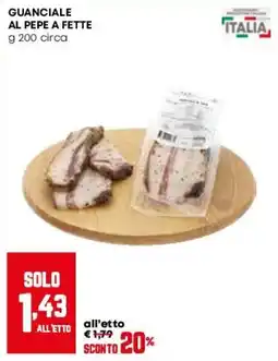 Pam Guanciale al pepe offerta