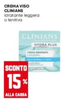 Pam Crema viso Clinians idratante leggera o lenitiva offerta